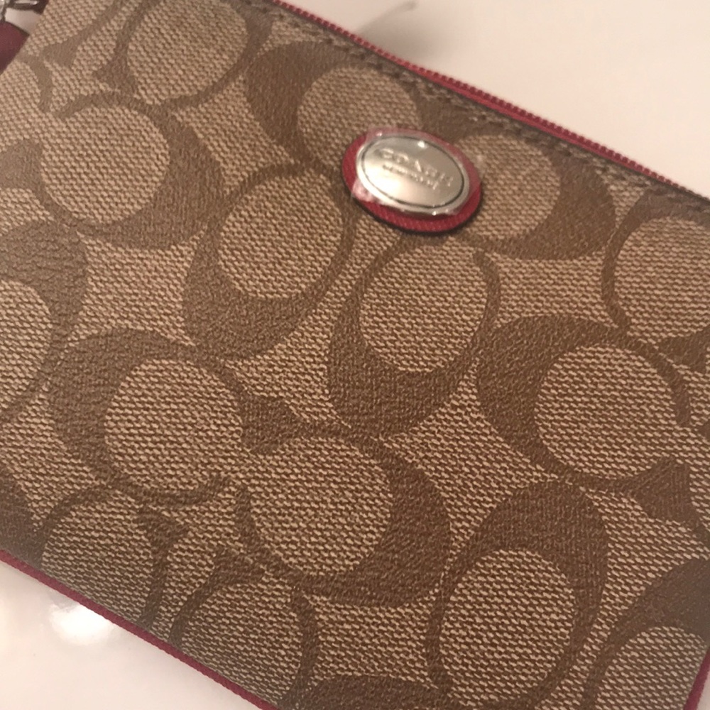 Brown Coach wristlet - Picture 2 of 4
